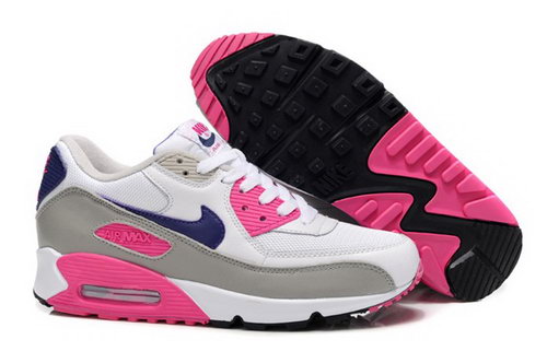 Nike Air Max 90 Womenss Shoes New White Pink Grey Online Store